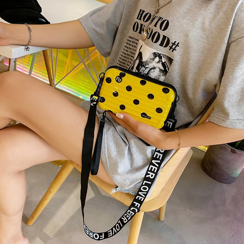 2020 Mini suitcase shape luxury ladies handbag online - Trendylk