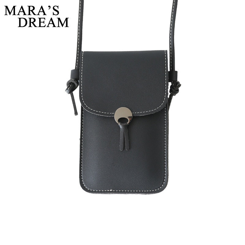 Mara's Dream 2020 New Solid Color Ladies Touch Screen Mobile Phone Bag Shoulder Messenger Bag Fashion Wild Small Bag - Trendylk
