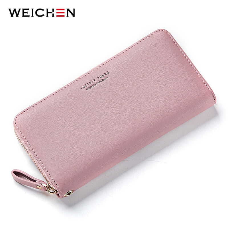 WEICHEN Wristband Women Long Clutch Wallet Large Capacity Wallets Female Purse Lady Purses Phone Pocket Card Holder Carteras - Trendylk