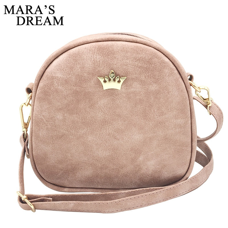 Mara's Dream 2019 Fashion Women Handbag Messenger Bags PU Leather Shoulder Bag Lady Crossbody Mini Bag Female Crown Evening Bags - Trendylk