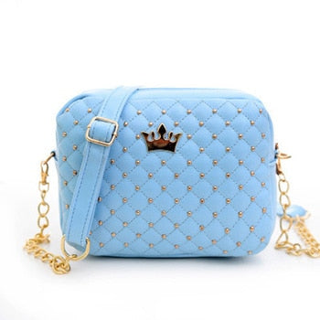 Mara's Dream Small Women Bag Fashion Handbag With Crown Mini Rivet Shoulder Bag Women Messenger Bag 2019 Hot Sale - Trendylk