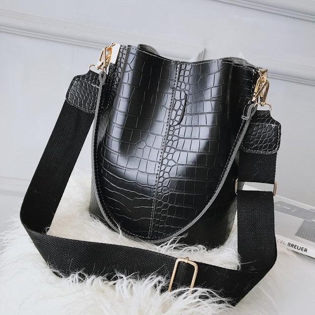 2020 crocodile design leather ladies handbag/shoulder bag online - Trendylk