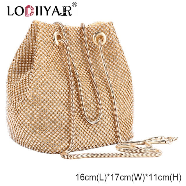 Women Diamonds Bag Rhinestone Shoulder Bags Ladies Purse Handbags Clutch Evening/Party/Wedding Bags Black Birthday Gift Women - Trendylk