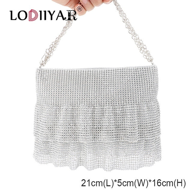 Women Diamonds Bag Rhinestone Shoulder Bags Ladies Purse Handbags Clutch Evening/Party/Wedding Bags Black Birthday Gift Women - Trendylk