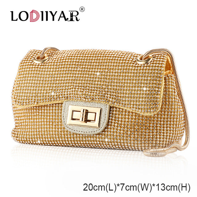 Women Diamonds Bag Rhinestone Shoulder Bags Ladies Purse Handbags Clutch Evening/Party/Wedding Bags Black Birthday Gift Women - Trendylk