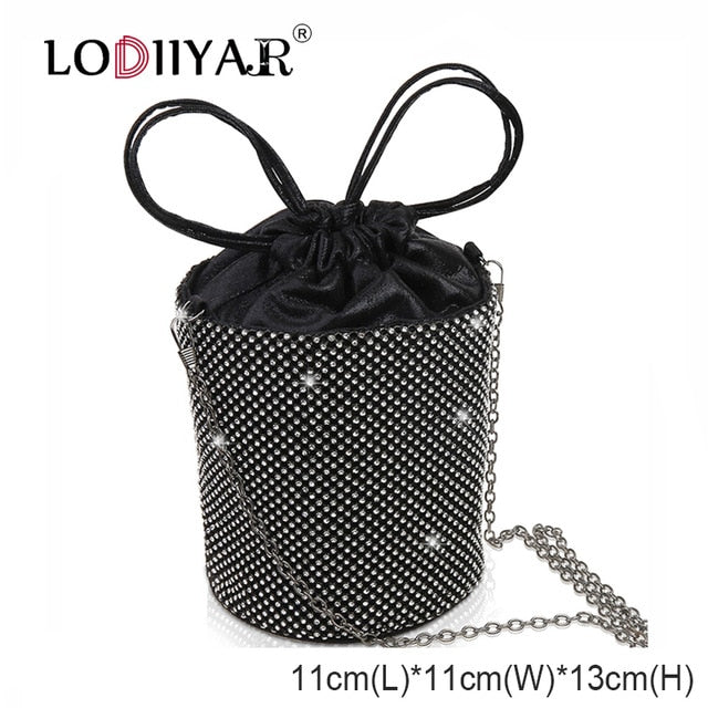 Women Diamonds Bag Rhinestone Shoulder Bags Ladies Purse Handbags Clutch Evening/Party/Wedding Bags Black Birthday Gift Women - Trendylk