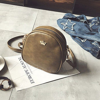 Mara's Dream 2019 Fashion Women Handbag Messenger Bags PU Leather Shoulder Bag Lady Crossbody Mini Bag Female Crown Evening Bags - Trendylk