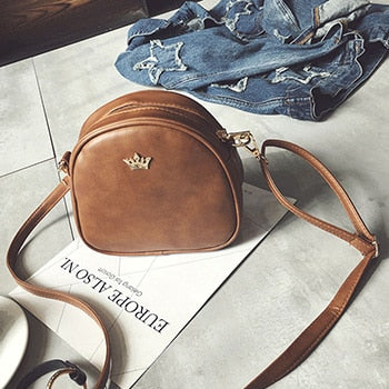 Mara's Dream 2019 Fashion Women Handbag Messenger Bags PU Leather Shoulder Bag Lady Crossbody Mini Bag Female Crown Evening Bags - Trendylk
