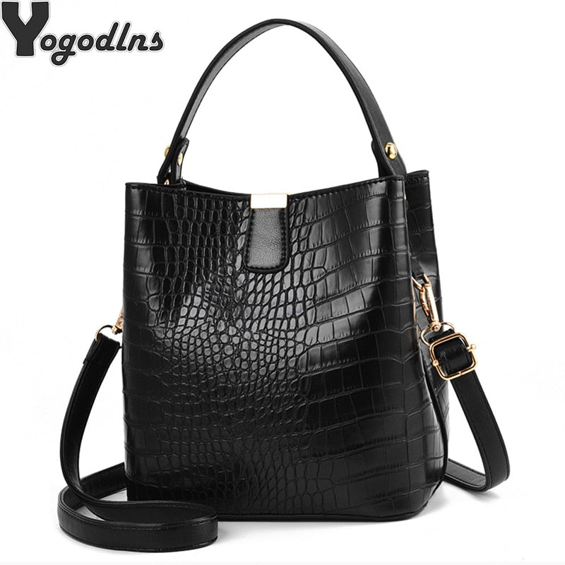 2020 Alligator leather style ladies handbags / shoulder bags online - Trendylk