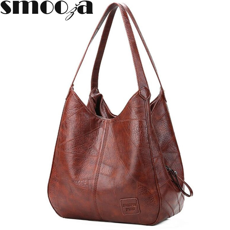 SMOOZA Vintage Womens Hand bags Designers Luxury Handbags Women Shoulder Bags Female Top-handle Bags Fashion Brand Handbags - Trendylk