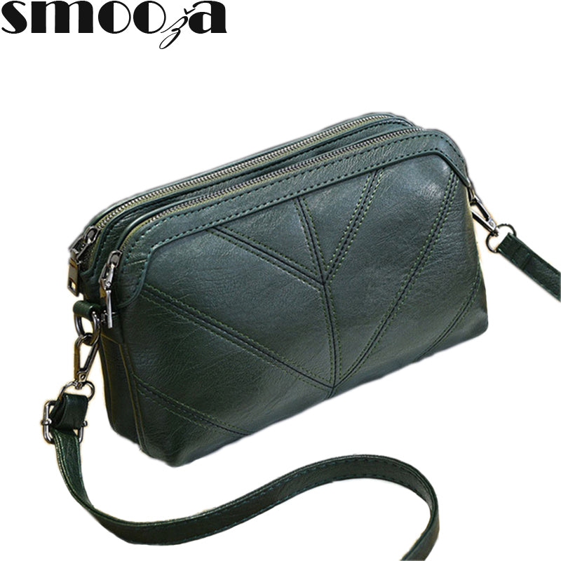SMOOZA 2019 High Quality Women Handbag Luxury Messenger Bag Soft pu Leather Shoulder Fashion Ladies Crossbody Bags Female Bolsas - Trendylk