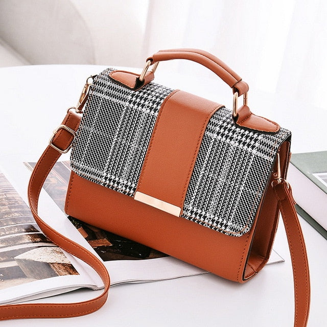 Women Fashion PU Leather Shoulder Small Flap Crossbody Handbags Top Handle Messenger Bags High Quality Luxury Ladies Hand Bag - Trendylk
