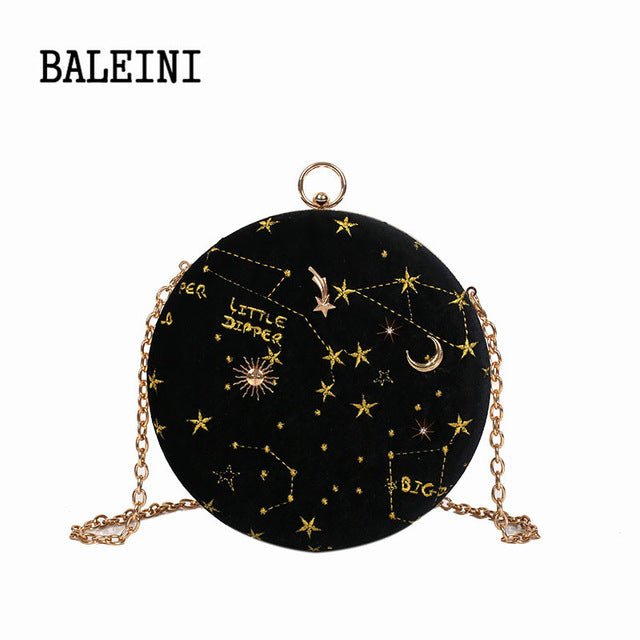2020 star sky circular ladies shoulder bag online - Trendylk