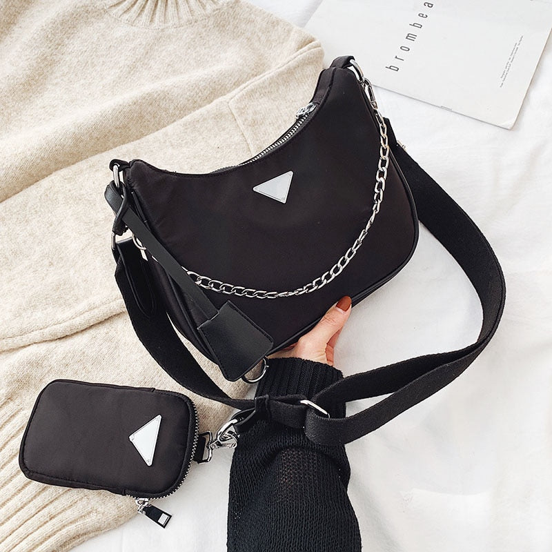 Women Crossbody Bag Causal Luxury Handbags Women Bags Designer With Mini Pocket Luxury Brand Female Shoulder Messenger Bag - Trendylk