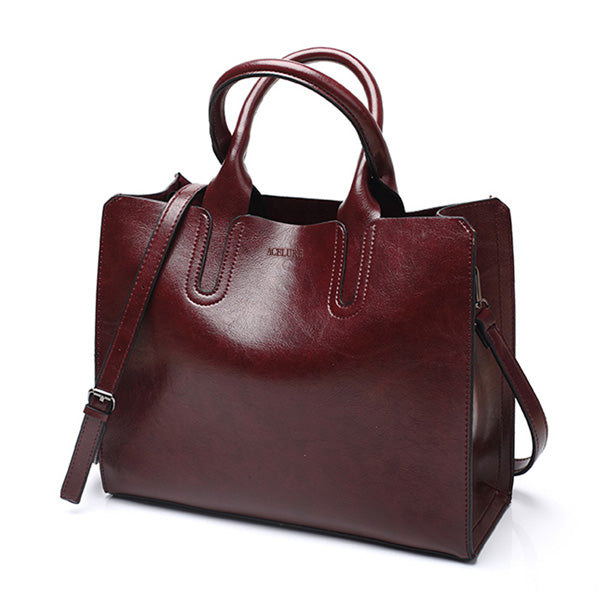 2020 High quality leather ladies handbag online - Trendylk