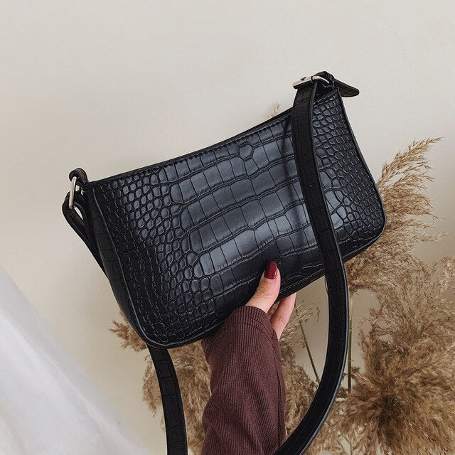 Retro Alligator Pattern Women Messenger Handbag Casual Solid Shoulder Bags for women PU Leather Ladies crossbody bag Bolsas bags - Trendylk