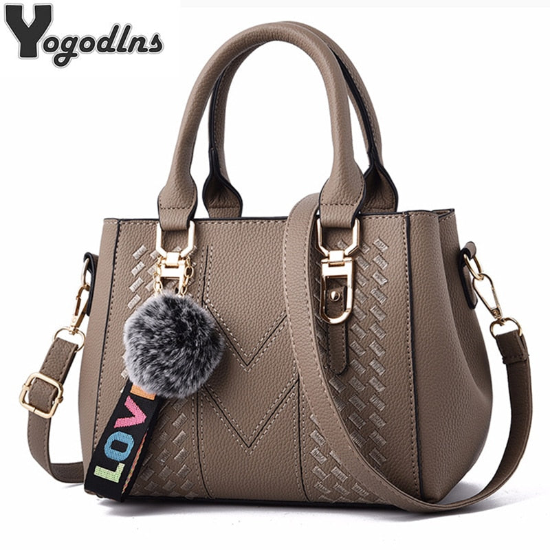 2020 Embroidery leather ladies handbag/ shoulder bag online - Trendylk