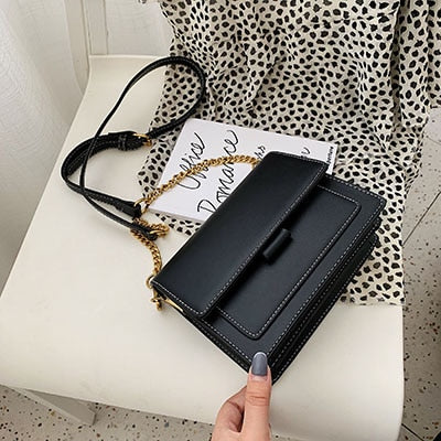 Mini Leather Crossbody Bags For Women 2020 Green Chain Shoulder Messenger Bag Lady Travel Purses and Handbags  Cross Body Bag - Trendylk