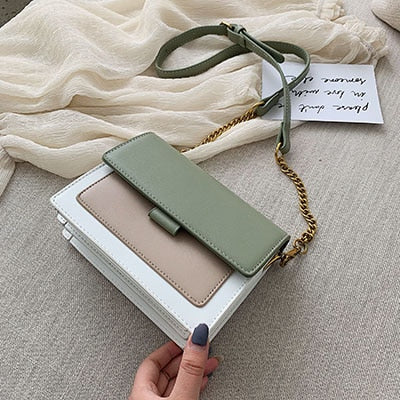 Mini Leather Crossbody Bags For Women 2020 Green Chain Shoulder Messenger Bag Lady Travel Purses and Handbags  Cross Body Bag - Trendylk