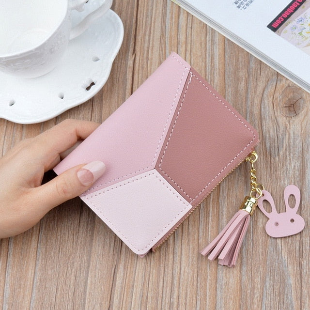 Leather Wallet Women Luxury Long Clutch Ladies Purse Card Holder Tassel Women Wallets  Zipper Coin Phone Money Pocket Bag W052 - Trendylk