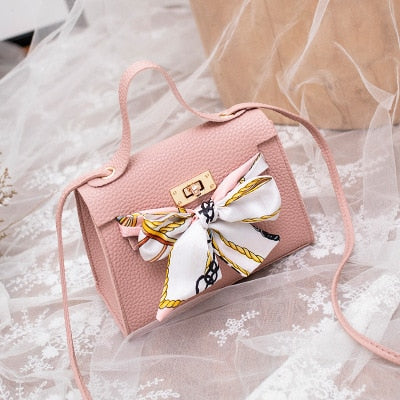 Mara's Dream 2019 New Solid Color Lychee Pattern Scarf Pouch Shoulder Diagonal Bag Handbag - Trendylk