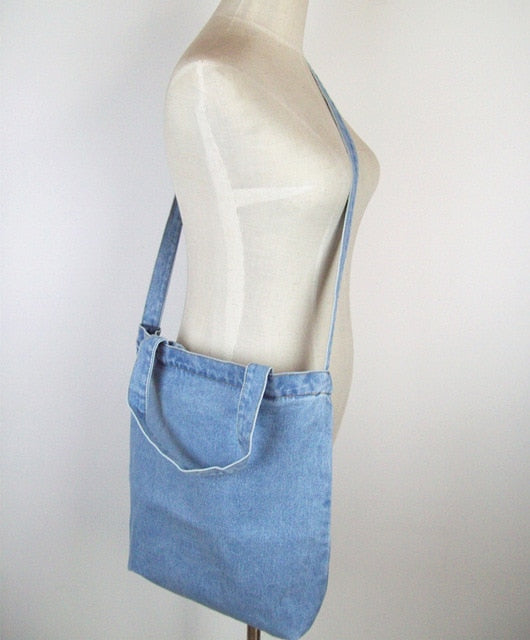 Mara's Dream Women Bag Denim Tote Ladies Large Capacity Brief Handbags Female Shopping Book Teacher Nurse Organizer Shoulder Bag - Trendylk